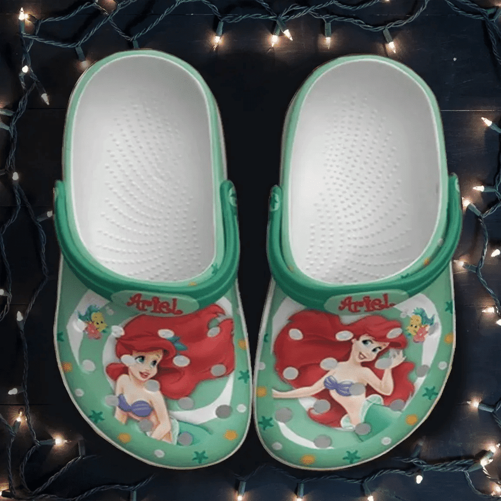 Ariel The Little Mermaid Rubber clog Crocs Shoes 365crocs