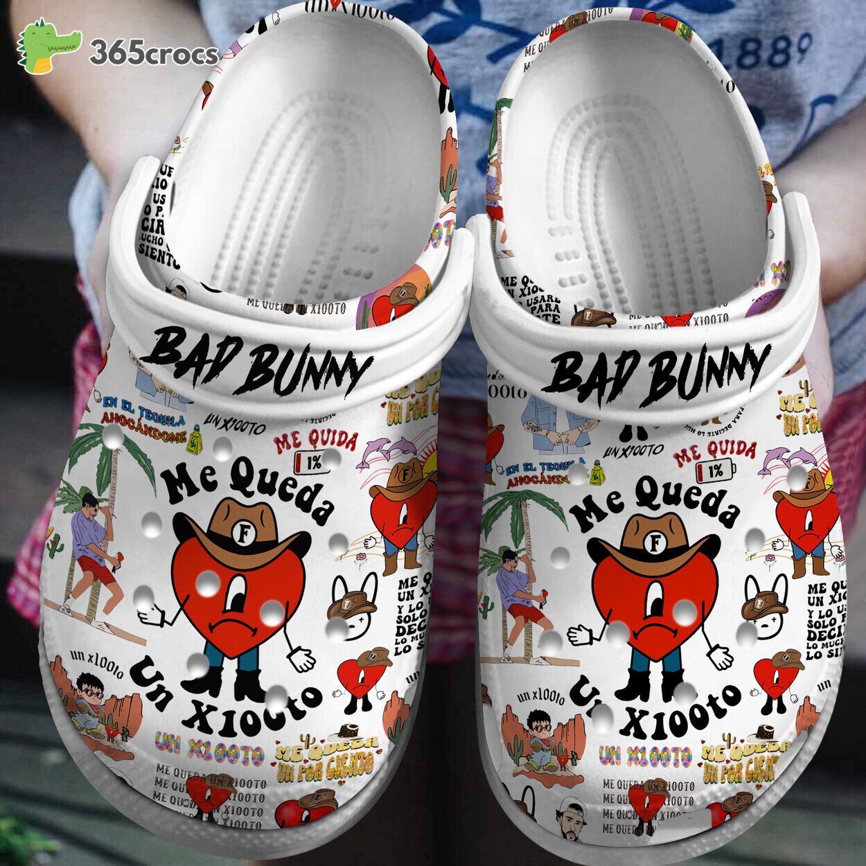 Bad Bunny Latin Trap Edition Comfortable Crocs Clogs Global Music Beats