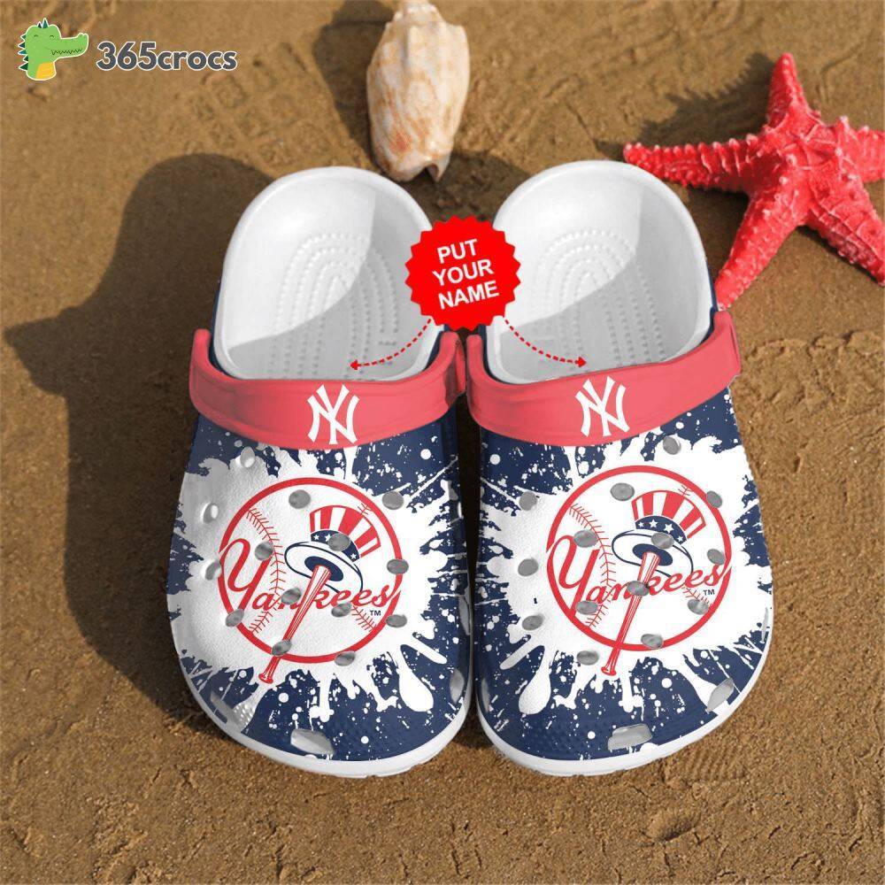 Baseball New York Yankees Colorful For Unisex Crocs Clog Shoes 365crocs