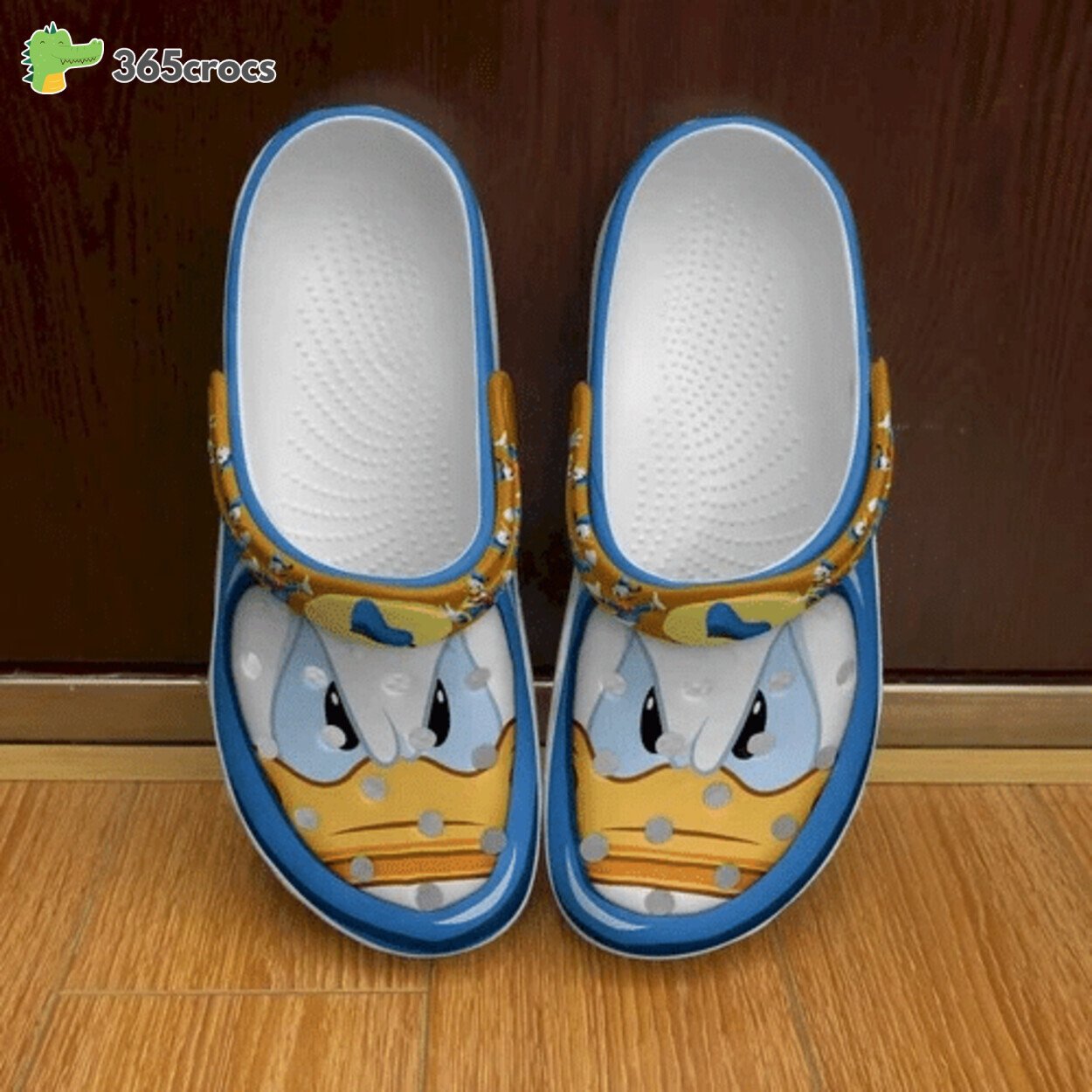 Donald Duck Disney's Quack Design Comfort Crocs Clog Shoes Unique Art