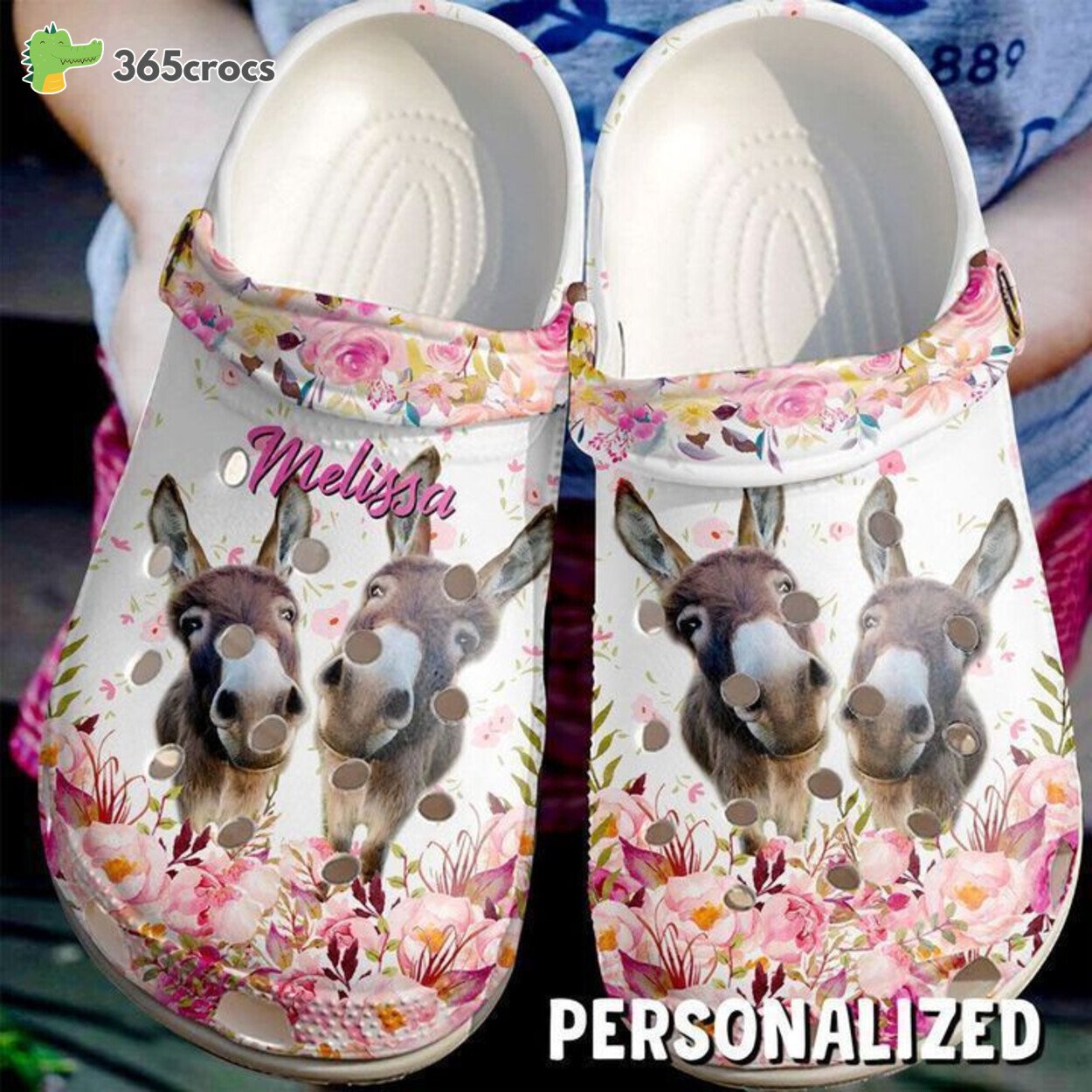 Farmer Personalized Cute Donkeys Classic Clogs Shoes 365crocs