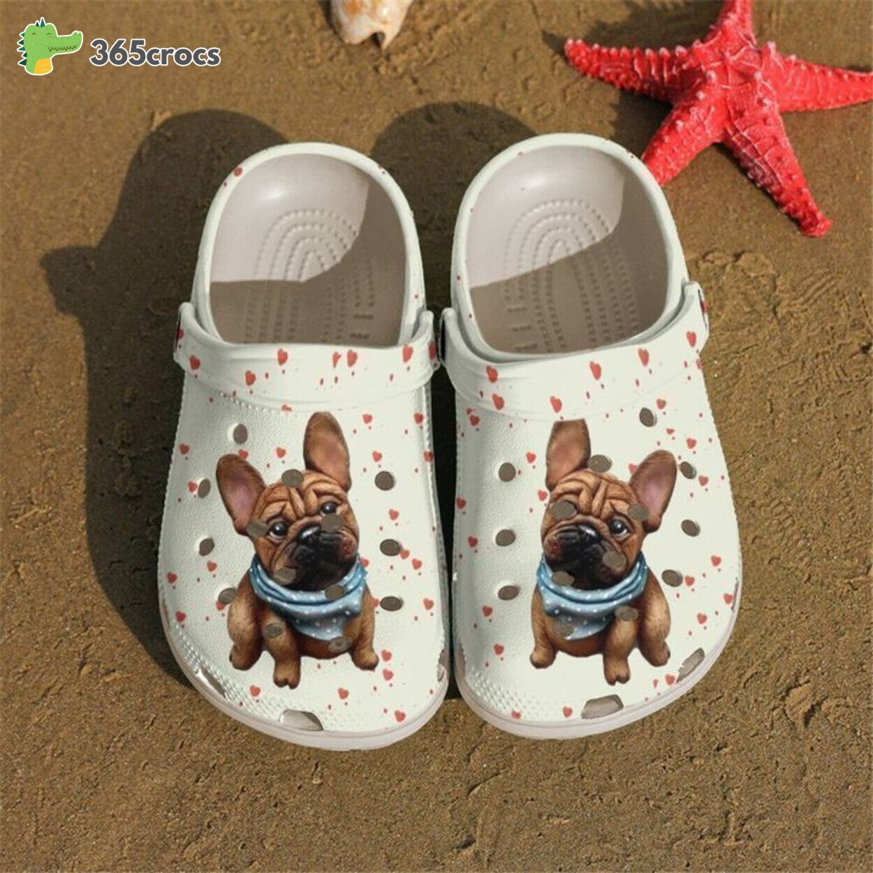 Frenchie Design Clog Shoes Embodying Canine Love Comfort For Every Step