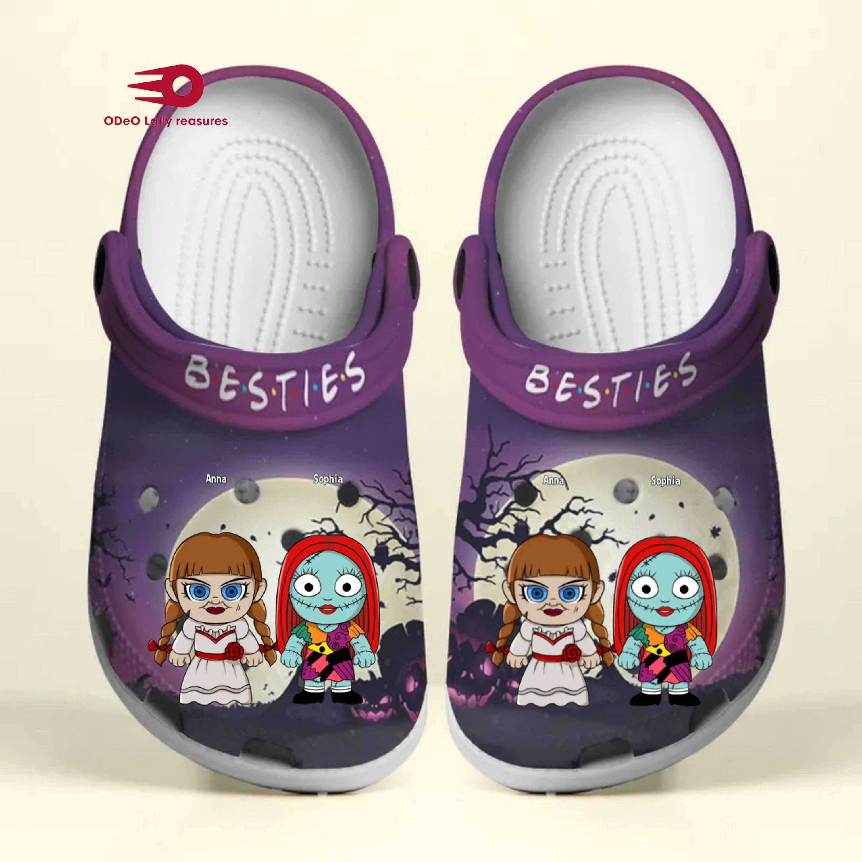 Halloween Best Friend Couple Custom Name Clogs Perfect Gift 365crocs