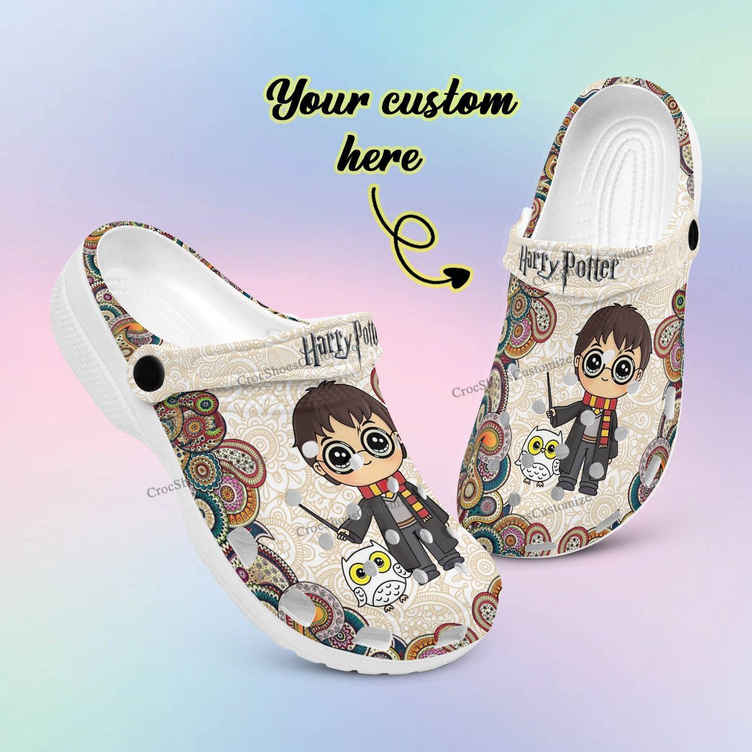 Harry Potter Owls Cute Crocs Kids Birthday Boy Girl Present 365crocs