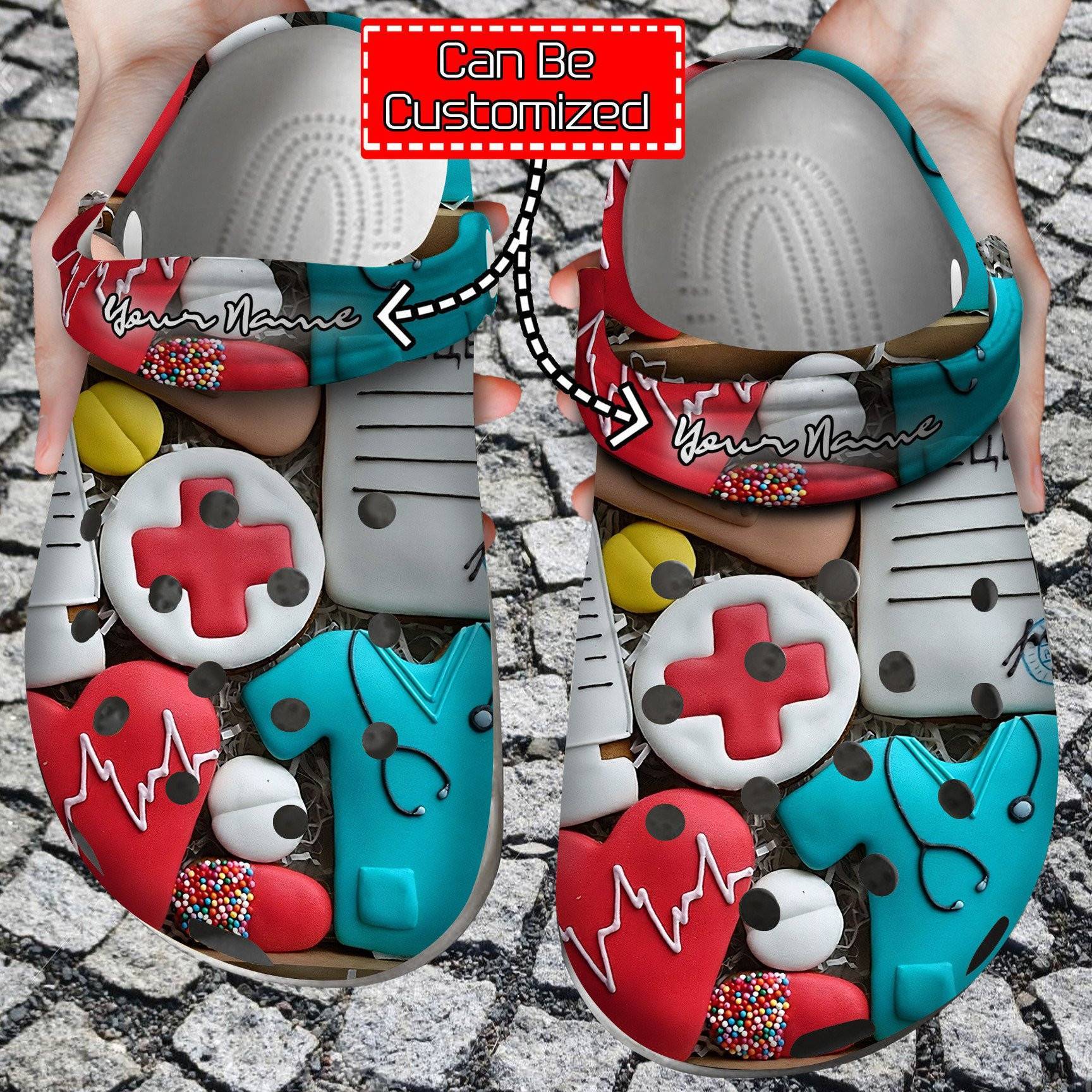 Nurse Heart Love Doctor Crocs Clog Shoes Nurse Crocs 365crocs