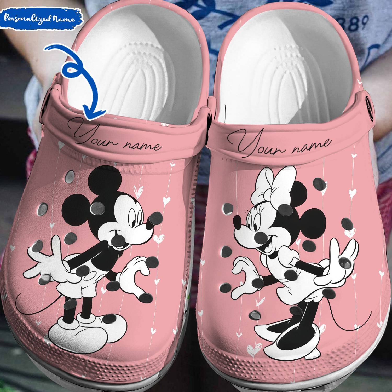 Personalized Disney Joy Mickey Minnie Crocs 3D Clog Shoes 365crocs
