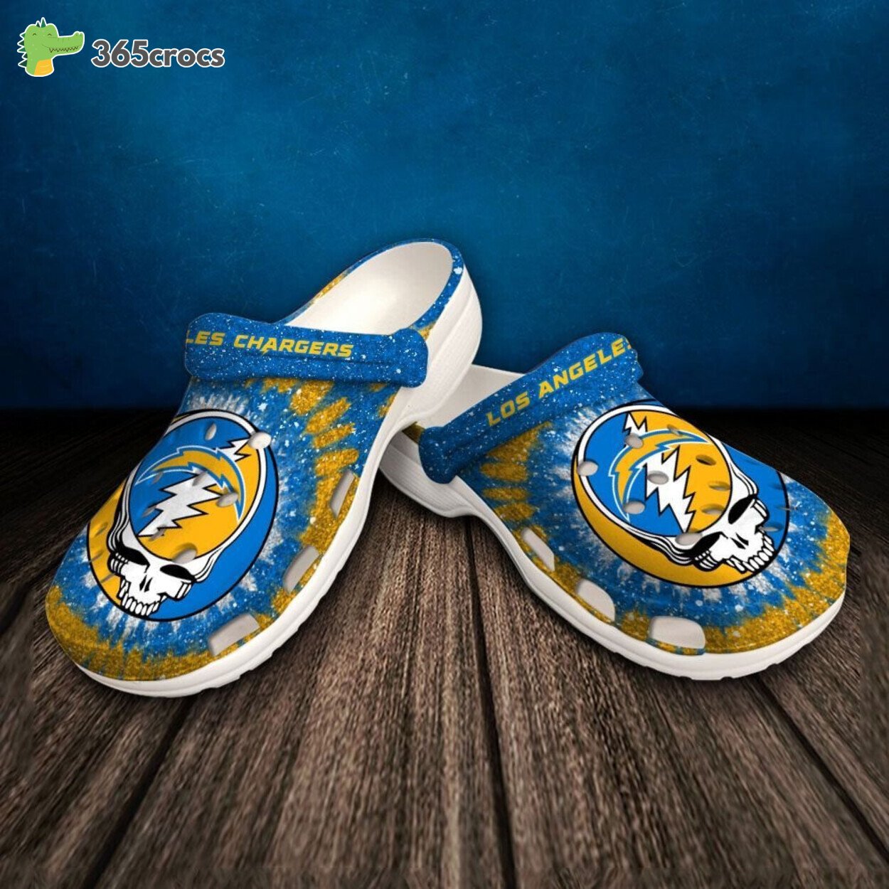 Personalized Los Angeles Chargers Football Team Crocs Clog Custom Name
