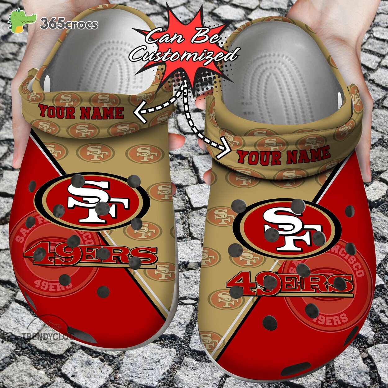 Personalized San Francisco 49ers Football Clogs Celebrate the Sport in