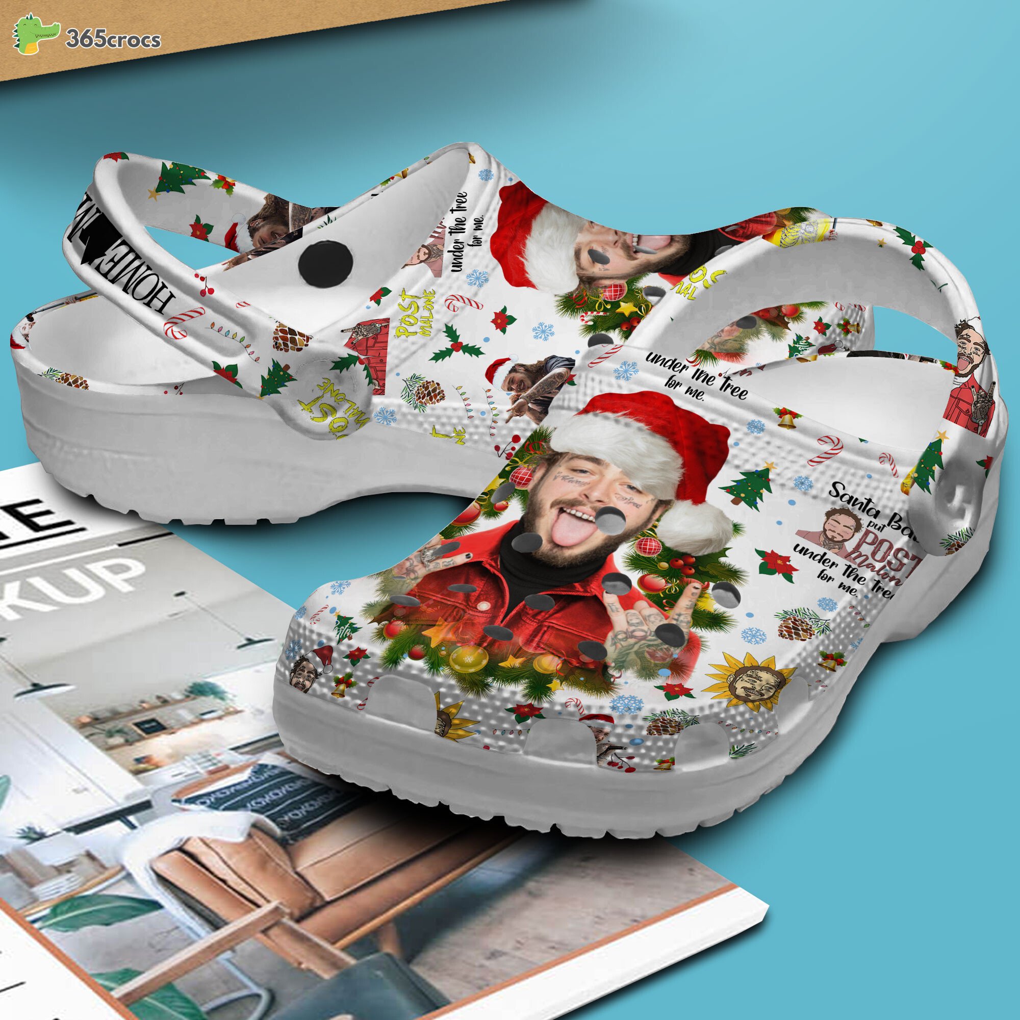 postmalone pink crocs