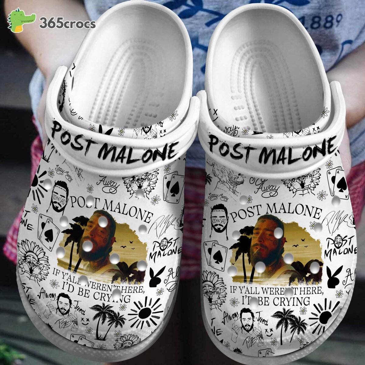 postmalone pink crocs