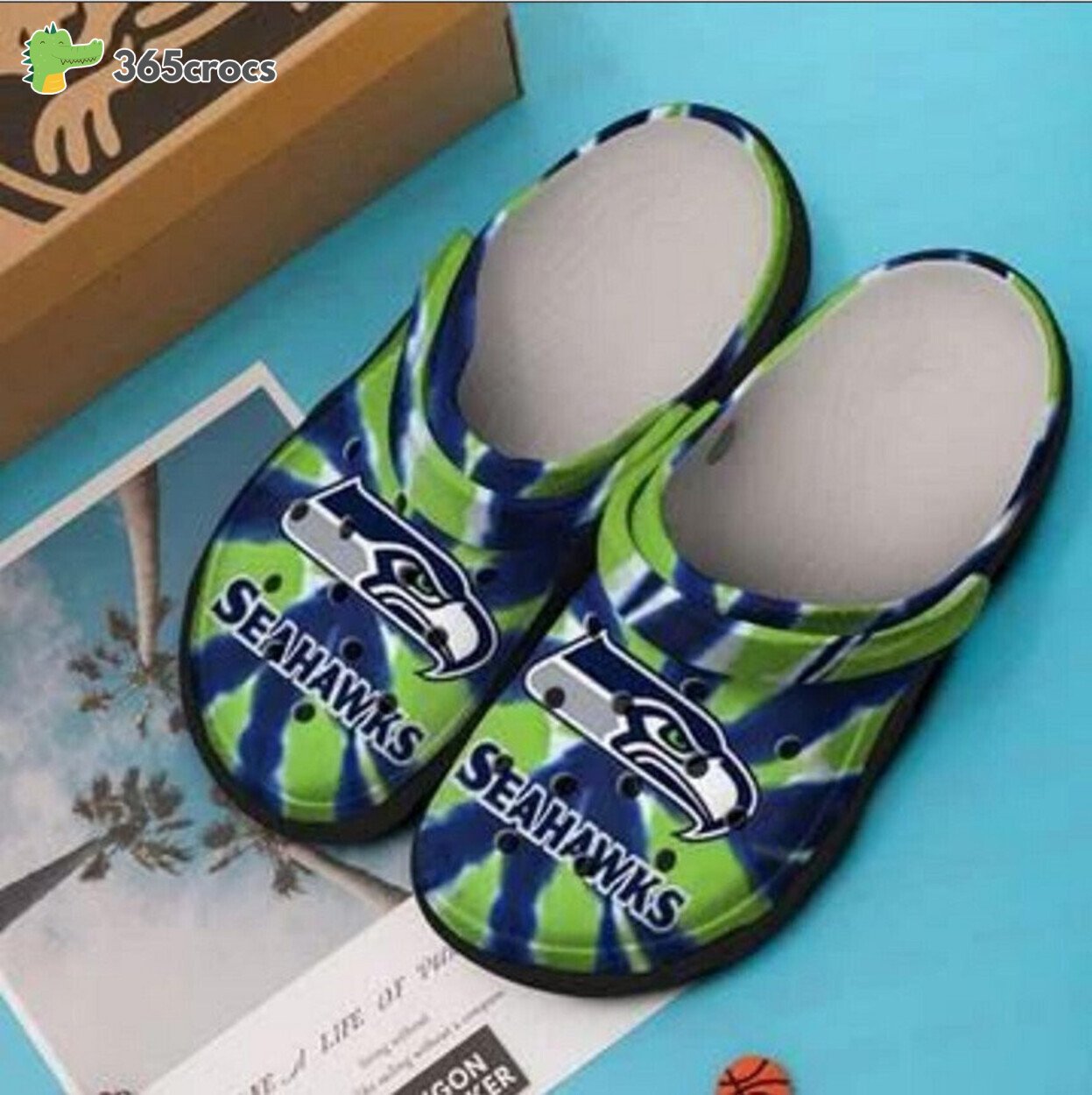 Seattle Seahawks Unique Fan Tribute Expressed In Clog Shoe Design