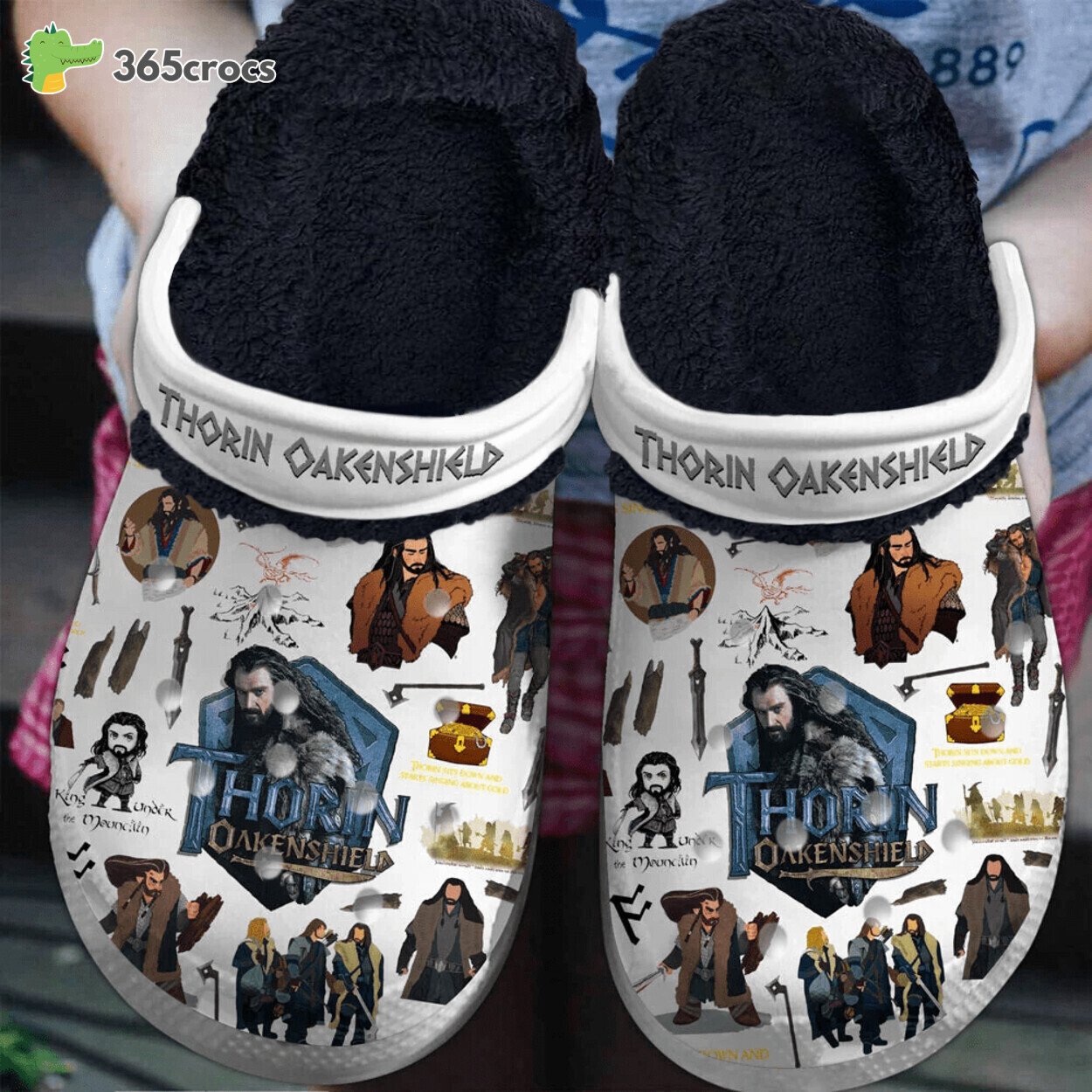 Thorin Oakenshield The Hobbit Movie Lined Crocs Shoes Comfortable